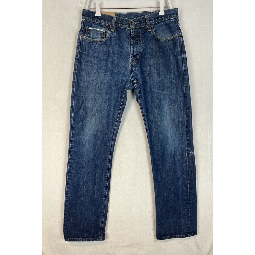 GAP 1969 Selvedge Jean Men 32x32 Straight Fit Button Fly Japanese Denim Preppy